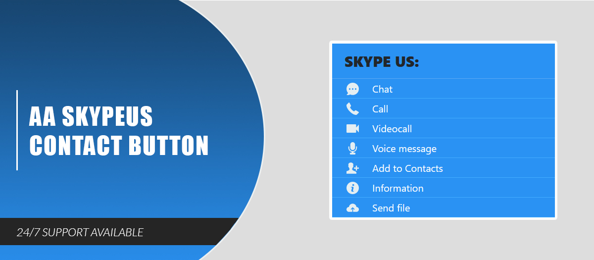 AA SkypeUs Contact Button
